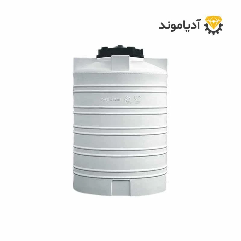 مخزن ذخیره آب 1000 لیتری عمودی سه لایه برند رخشان پلاست